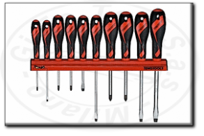 Kit cacciaviti con rastrelliera tengtools wrmd10n